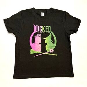 2025 Official Wicked For Good Youth Medium T-Shirt Universal Studio Promo Cotton